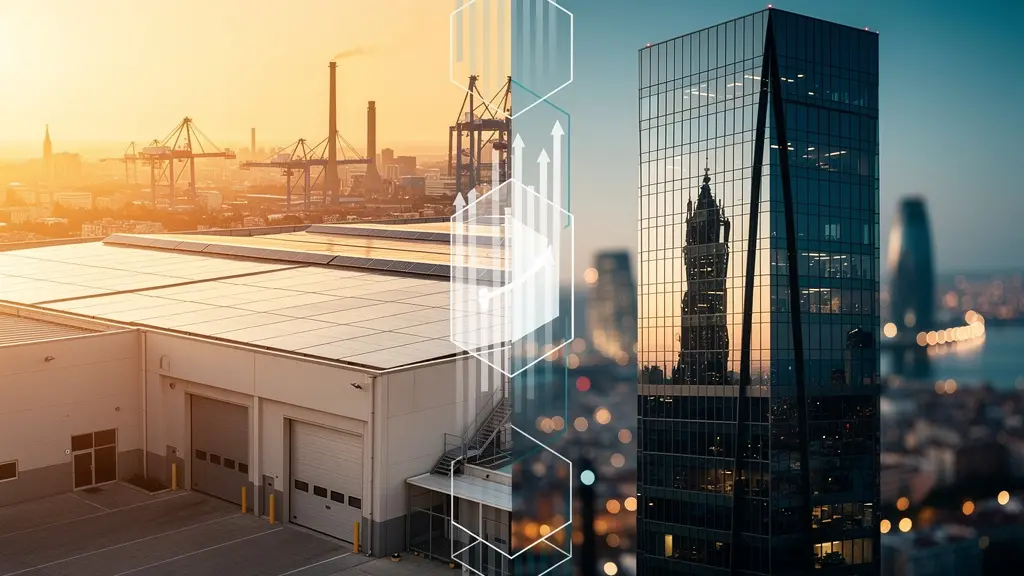 Análisis comparativo visual de métricas financieras entre Merlin Properties y Colonial