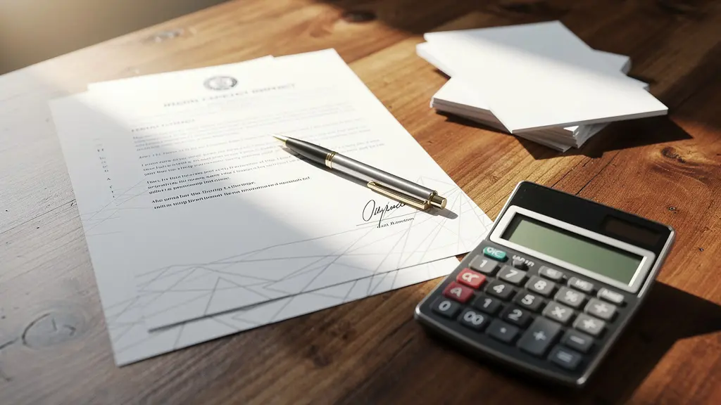 Mesa de negociación con contratos de alquiler de temporada y documentos justificativos sobre superficie de madera