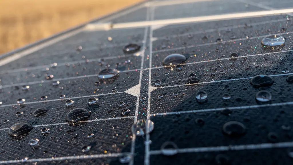 Sistema fotovoltaico aislado con paneles solares en finca rústica española