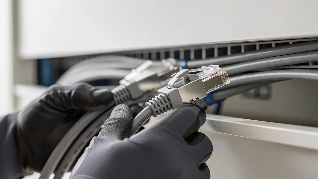 Instalación profesional de red Ethernet en vivienda moderna