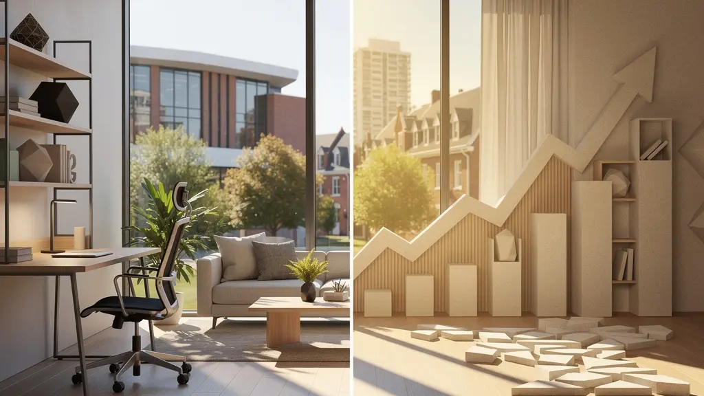 Inversión inmobiliaria en pisos para estudiantes con vista de apartamento moderno equipado